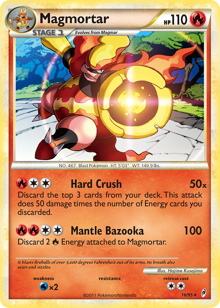 Magmortar (16/95) [HeartGold & SoulSilver: Call of Legends] | Tables and Towers