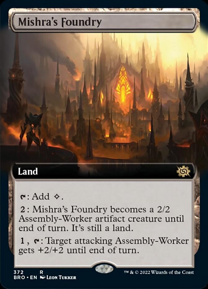 Mishra's Foundry (Extended Art) [The Brothers' War] | Tables and Towers