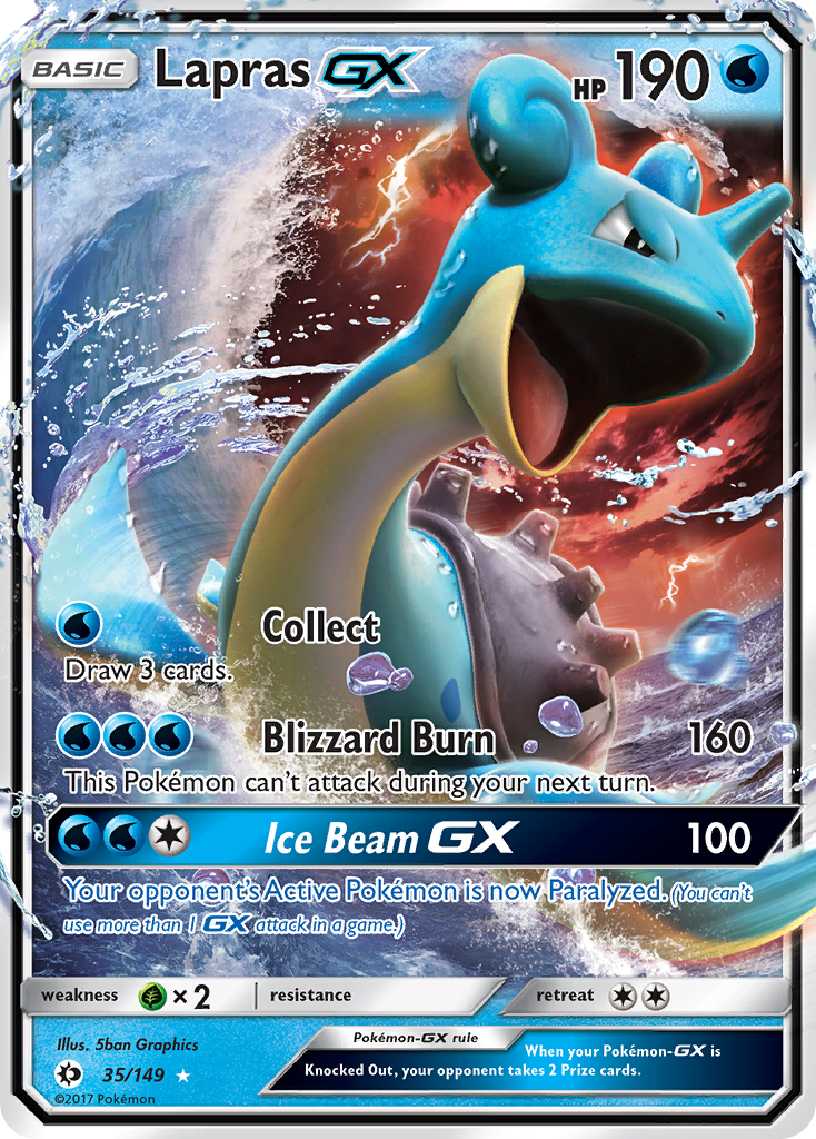 Lapras GX (35/149) [Sun & Moon: Base Set] | Tables and Towers