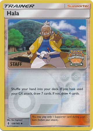 Hala (126/145) (Regional Championship Promo Staff) [Sun & Moon: Guardians Rising] | Tables and Towers