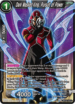 Dark Masked King, Pursuit of Power (Common) (BT13-147) [Supreme Rivalry] | Tables and Towers