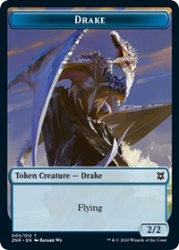 Drake // Plant Double-Sided Token [Zendikar Rising Tokens] | Tables and Towers