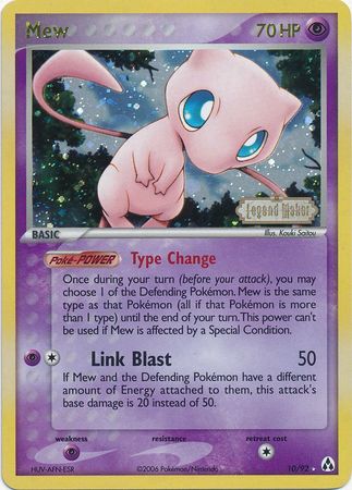 Mew (10/92) (Stamped) [EX: Legend Maker] | Tables and Towers