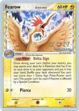 Fearow (18/100) (Delta Species) (Flyvees - Jun Hasebe) [World Championships 2007] | Tables and Towers