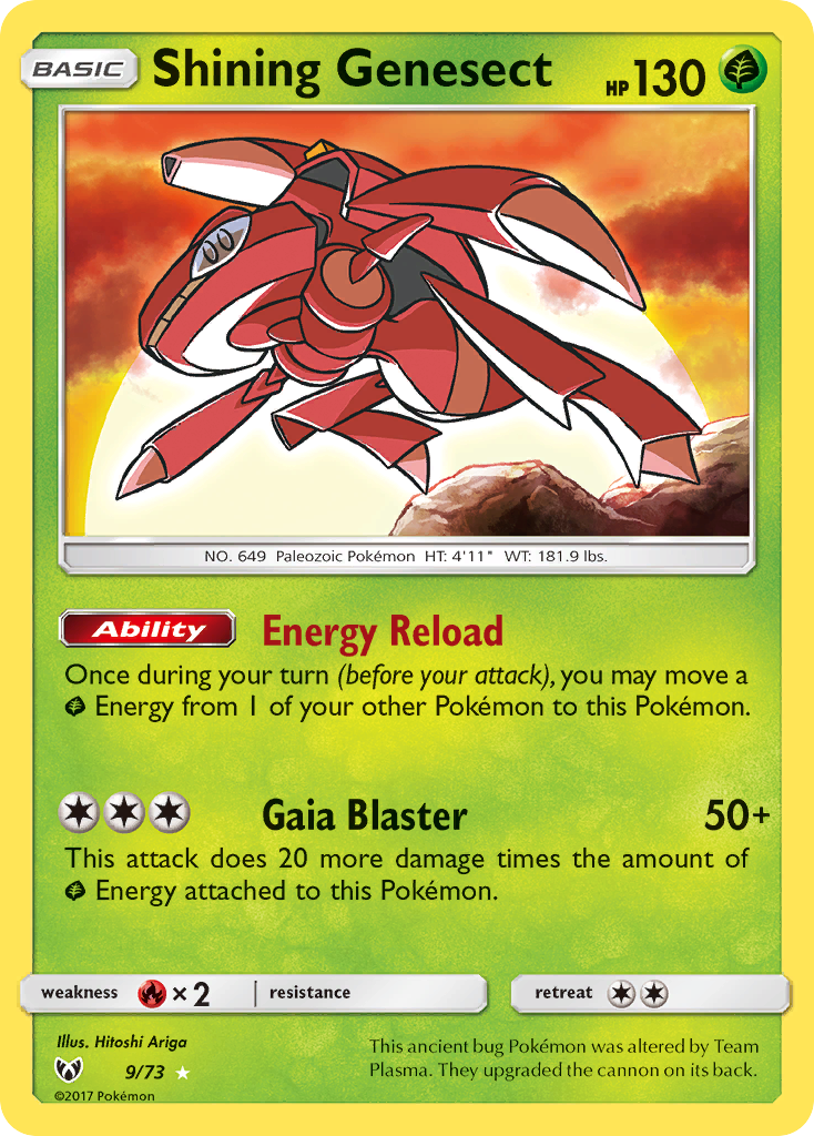 Shining Genesect (9/73) [Sun & Moon: Shining Legends] | Tables and Towers