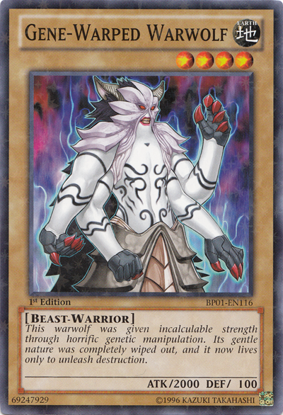 Gene-Warped Warwolf [BP01-EN116] Starfoil Rare | Tables and Towers