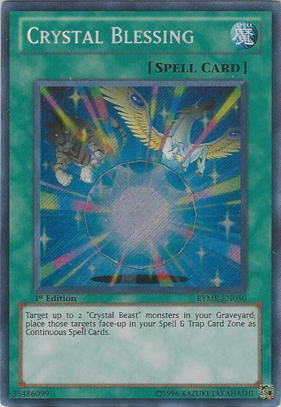 Crystal Blessing [RYMP-EN050] Secret Rare | Tables and Towers