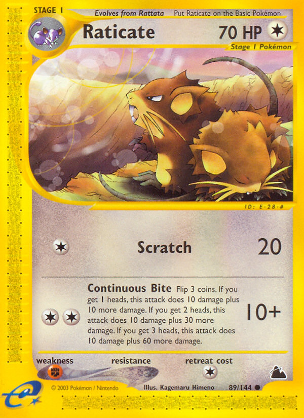 Raticate (89/144) [Skyridge] | Tables and Towers