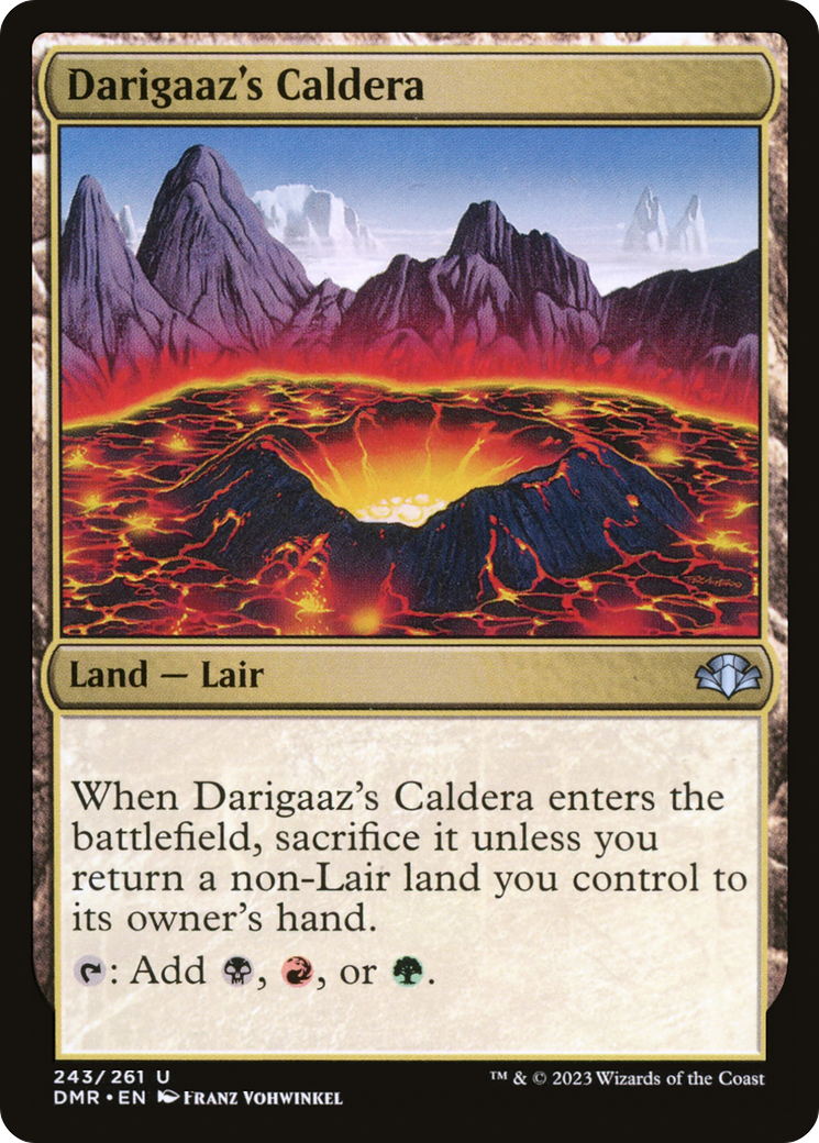 Darigaaz's Caldera [Dominaria Remastered] | Tables and Towers