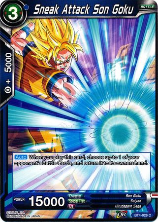 Sneak Attack Son Goku (BT4-026) [Colossal Warfare] | Tables and Towers