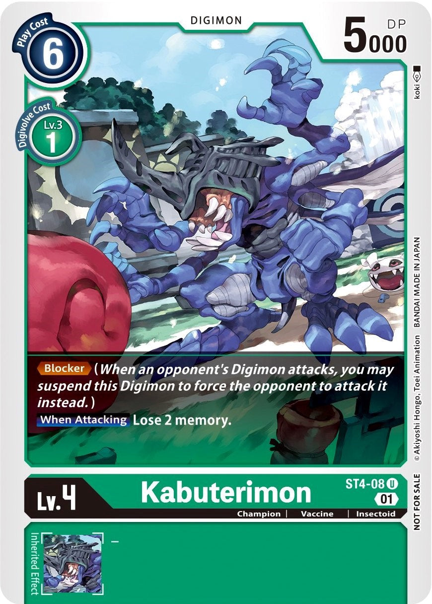 Kabuterimon [ST4-08] (Winner Pack Xros Encounter) [Starter Deck: Giga Green Promos] | Tables and Towers