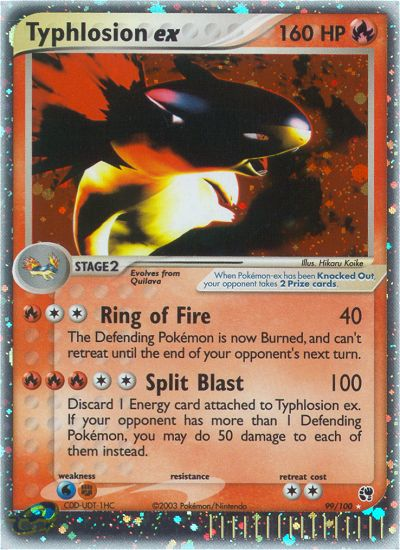 Typhlosion ex (99/100) [EX: Sandstorm] | Tables and Towers