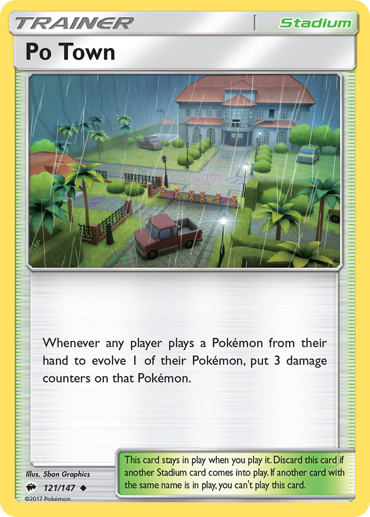 Po Town (121/147) [Sun & Moon: Burning Shadows] | Tables and Towers