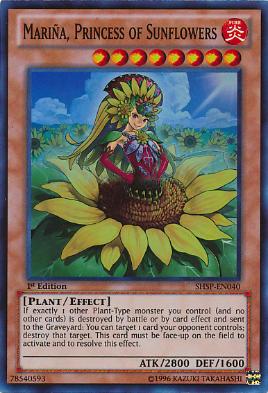 Marina, Princess of Sunflowers [SHSP-EN040] Super Rare | Tables and Towers