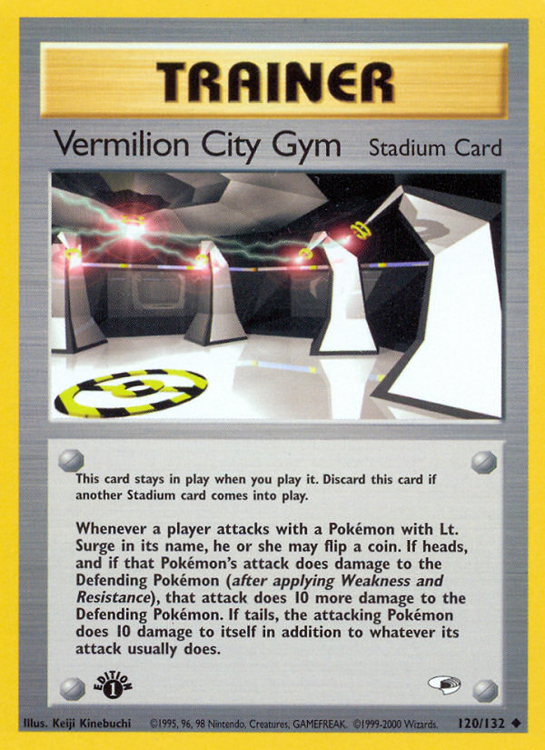 Vermilion City Gym (120/132) [Gym Heroes 1st Edition] | Tables and Towers