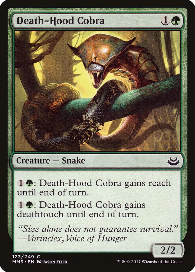 Death-Hood Cobra [Modern Masters 2017] | Tables and Towers