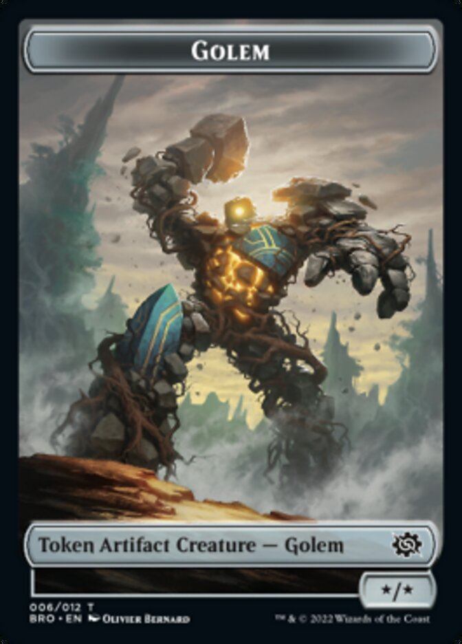 Golem Token [The Brothers' War Tokens] | Tables and Towers