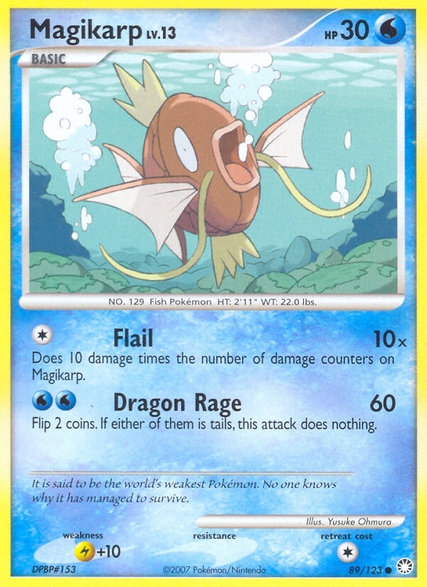 Magikarp (89/123) [Diamond & Pearl: Mysterious Treasures] | Tables and Towers