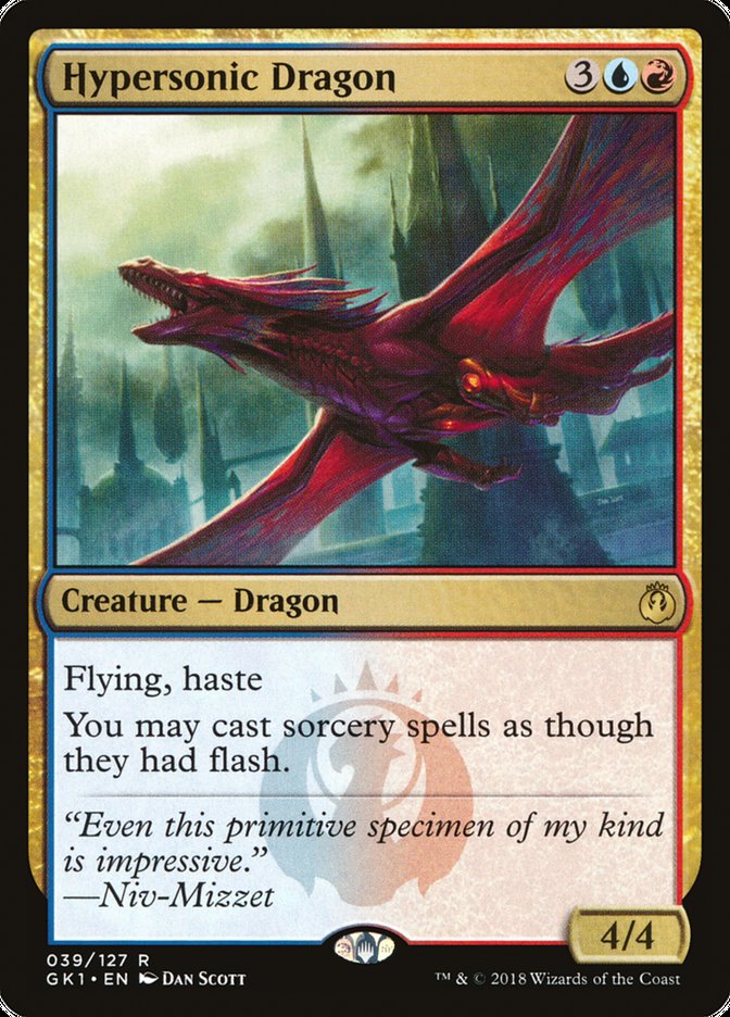 Hypersonic Dragon [Guilds of Ravnica Guild Kit] | Tables and Towers