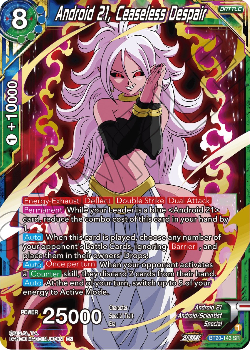 Android 21, Ceaseless Despair (BT20-143) [Power Absorbed] | Tables and Towers