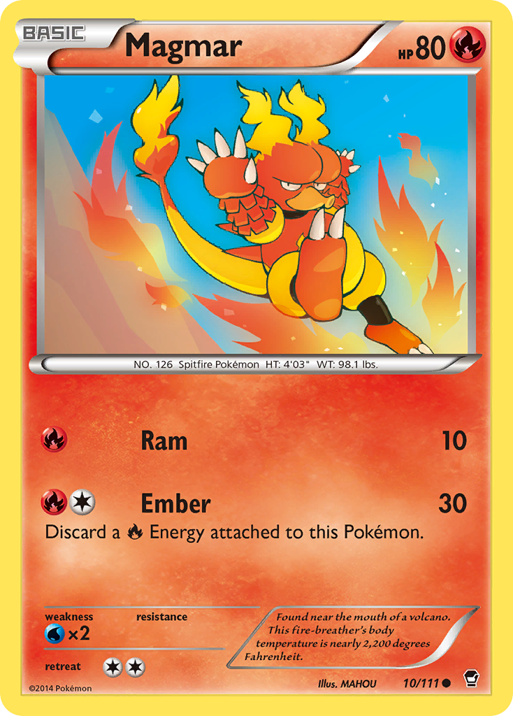 Magmar (10/111) [XY: Furious Fists] | Tables and Towers