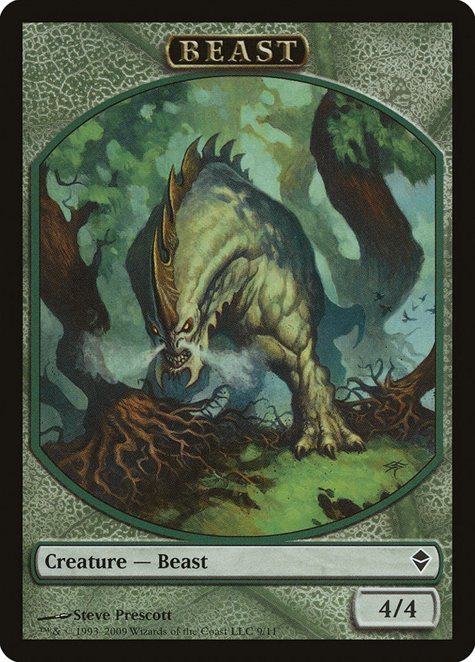 Beast Token [Zendikar Tokens] | Tables and Towers