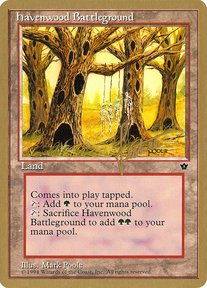 Havenwood Battleground (Bertrand Lestree) [Pro Tour Collector Set] | Tables and Towers