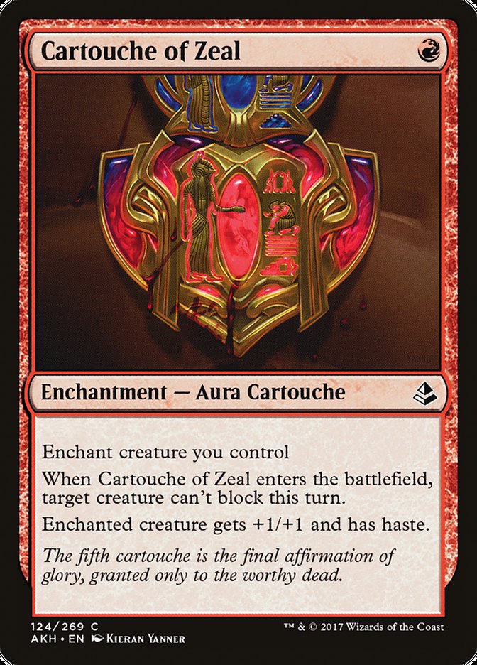 Cartouche of Zeal [Amonkhet] | Tables and Towers