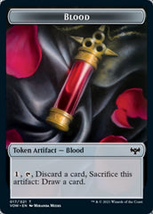 Blood // Vampire (007) Double-Sided Token [Innistrad: Crimson Vow Tokens] | Tables and Towers