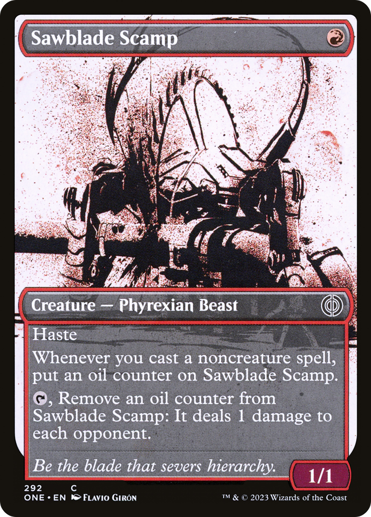 Sawblade Scamp (Showcase Ichor) [Phyrexia: All Will Be One] | Tables and Towers