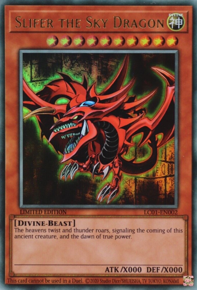 Slifer the Sky Dragon (25th Anniversary) [LC01-EN002] Ultra Rare | Tables and Towers