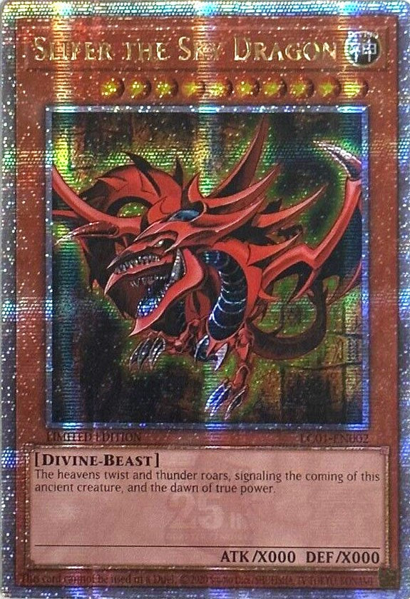 Slifer the Sky Dragon (25th Anniversary) [LC01-EN002] Quarter Century Secret Rare | Tables and Towers