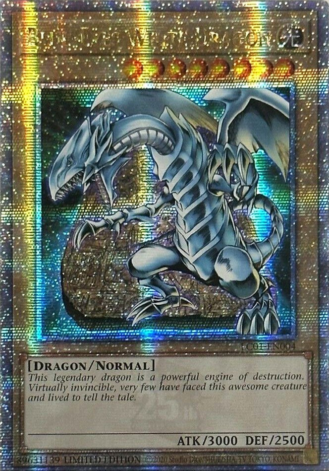 Blue-Eyes White Dragon (25th Anniversary) [LC01-EN004] Quarter Century Secret Rare | Tables and Towers