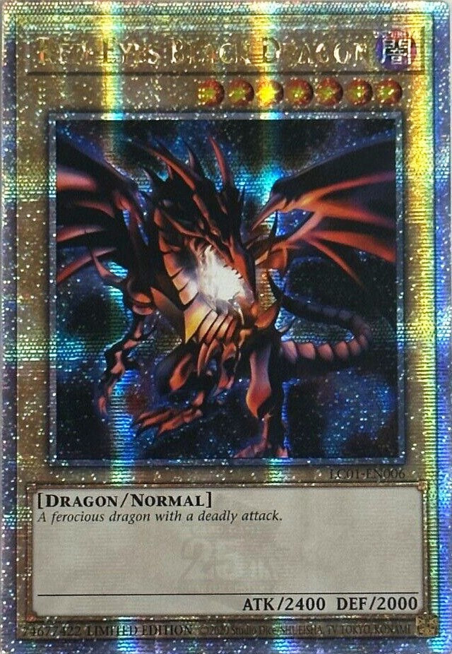 Red-Eyes Black Dragon (25th Anniversary) [LC01-EN006] Quarter Century Secret Rare | Tables and Towers