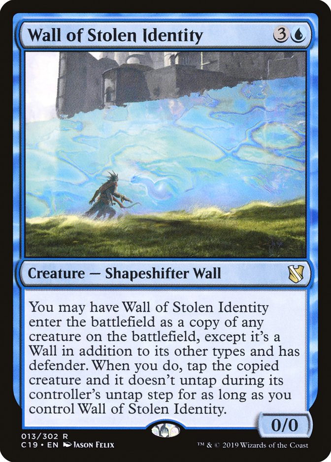 Wall of Stolen Identity [Commander 2019] | Tables and Towers