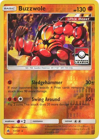 Buzzwole (77/131) (League Promo) [Sun & Moon: Forbidden Light] | Tables and Towers