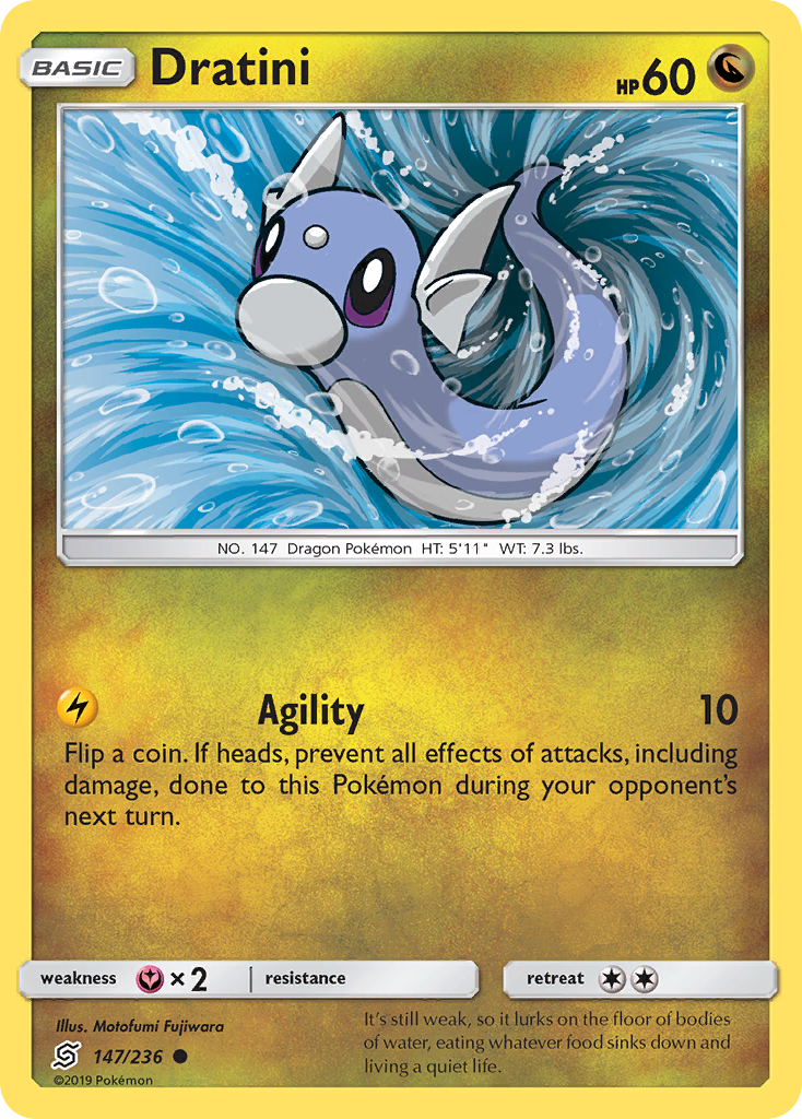 Dratini (147/236) [Sun & Moon: Unified Minds] | Tables and Towers