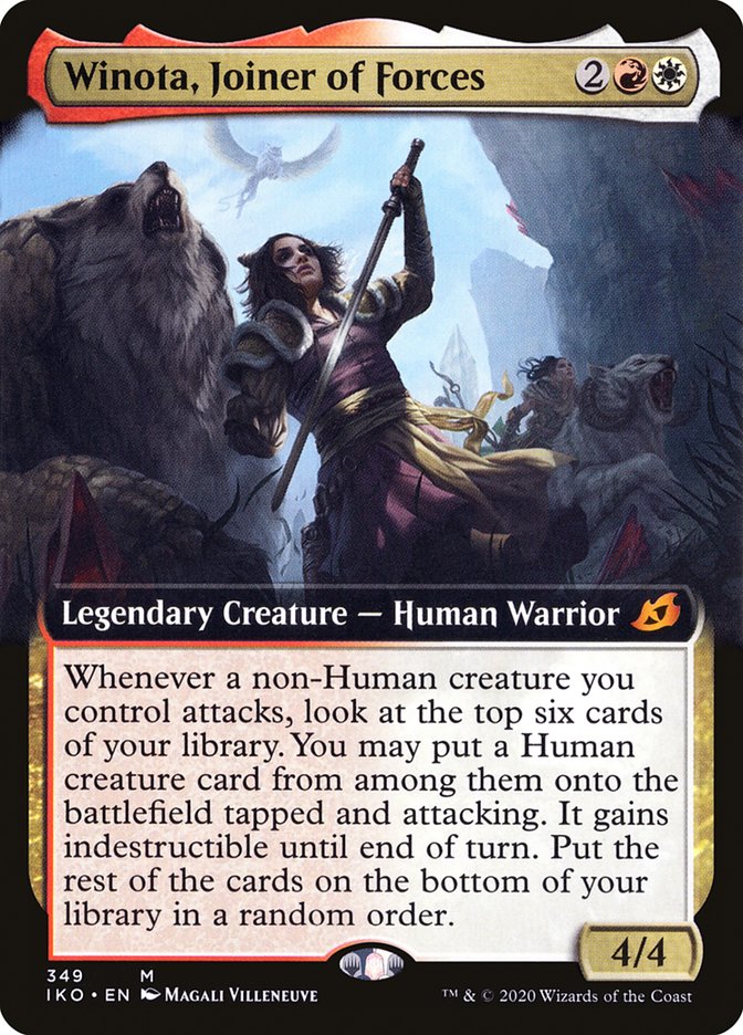 Winota, Joiner of Forces (Extended Art) [Ikoria: Lair of Behemoths] | Tables and Towers