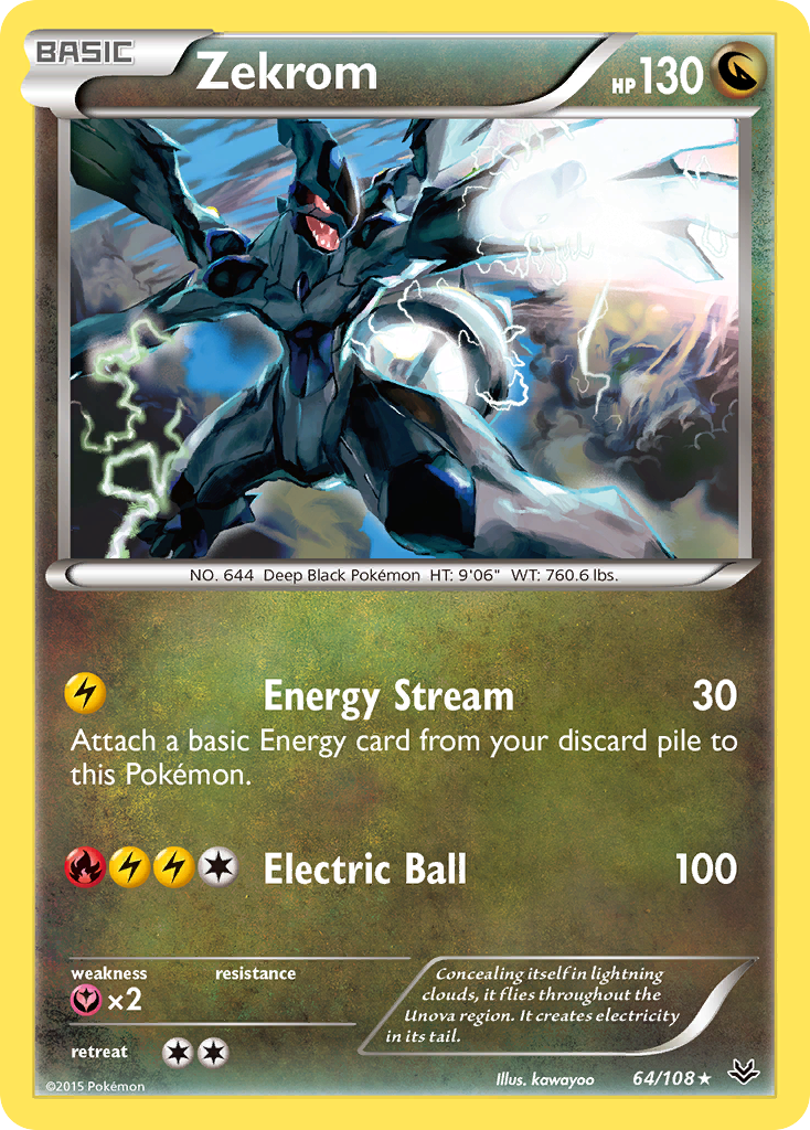 Zekrom (64/108) [XY: Roaring Skies] | Tables and Towers