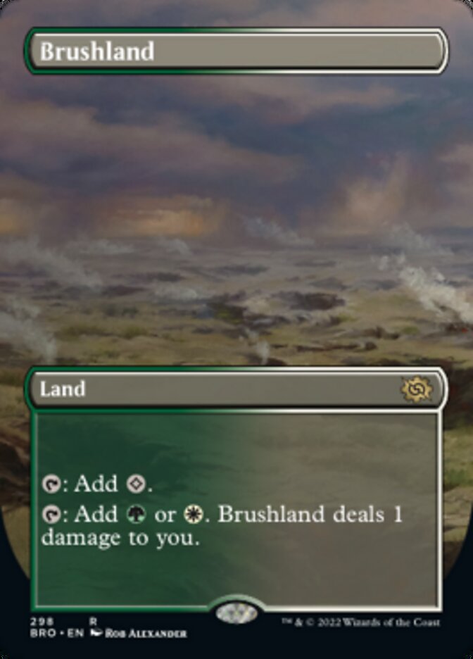 Brushland (Borderless Alternate Art) [The Brothers' War] | Tables and Towers