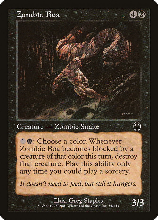 Zombie Boa [Apocalypse] | Tables and Towers