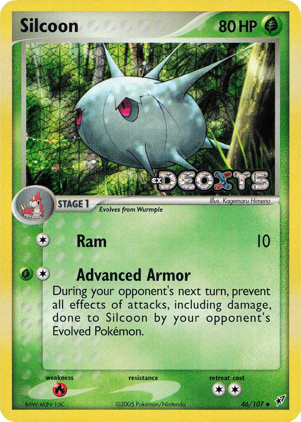 Silcoon (46/107) (Stamped) [EX: Deoxys] | Tables and Towers