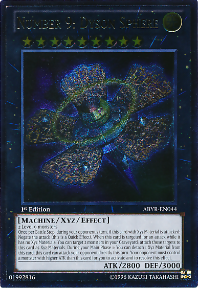 Number 9: Dyson Sphere (UTR) [ABYR-EN044] Ultimate Rare | Tables and Towers