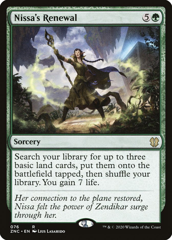 Nissa's Renewal [Zendikar Rising Commander] | Tables and Towers