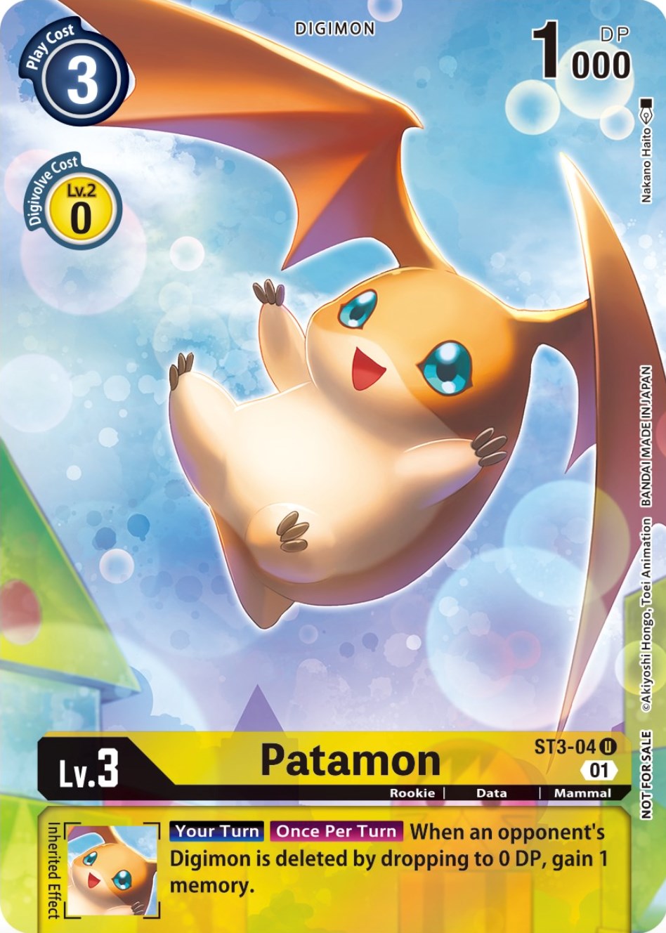 Patamon [ST3-04] (Official Tournament Pack Vol.9) [Starter Deck: Heaven's Yellow Promos] | Tables and Towers