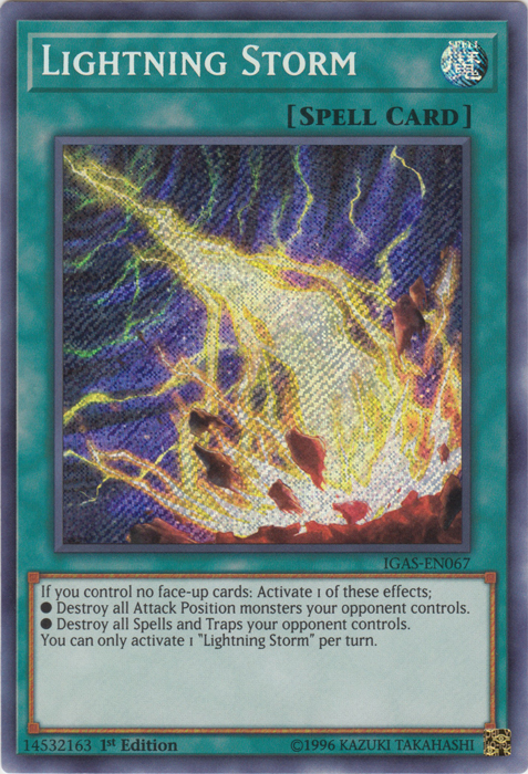 Lightning Storm [IGAS-EN067] Secret Rare | Tables and Towers