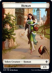 Human // Food (17) Double-Sided Token [Throne of Eldraine Tokens] | Tables and Towers