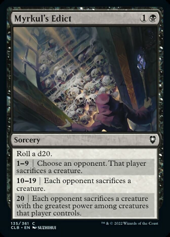 Myrkul's Edict [Commander Legends: Battle for Baldur's Gate] | Tables and Towers