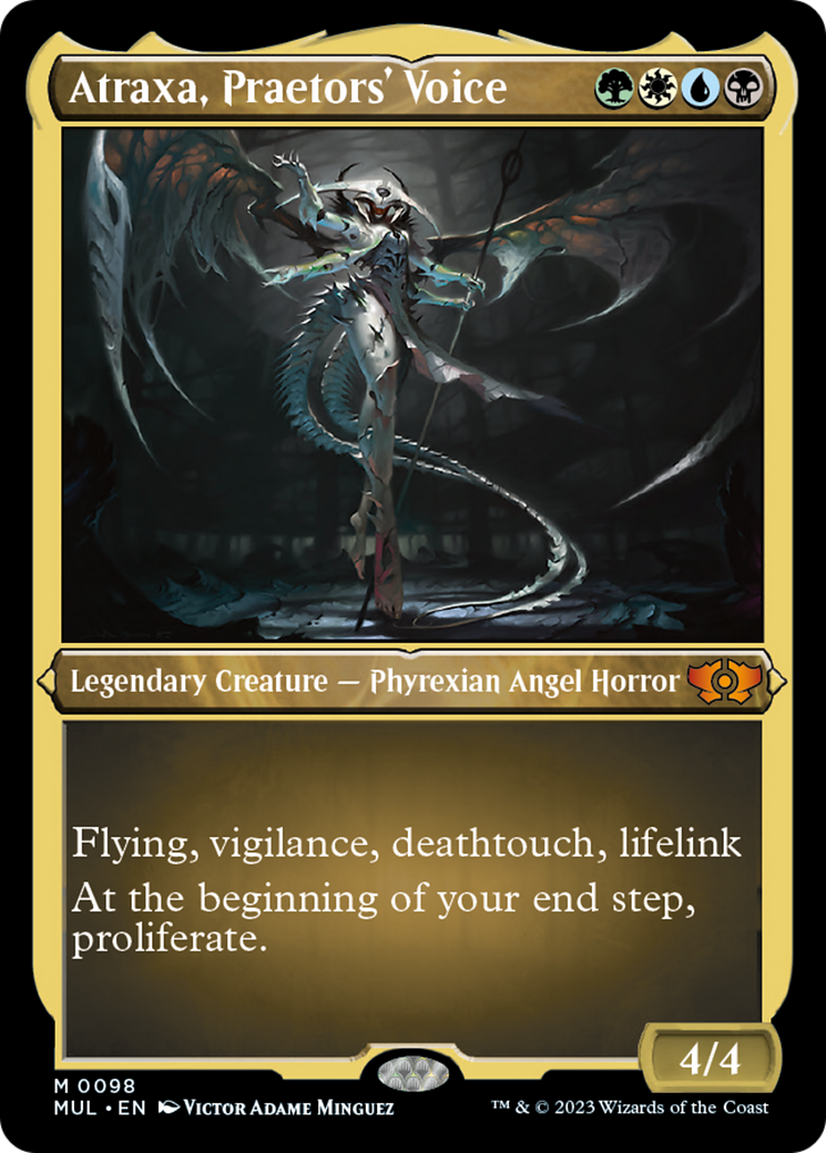 Atraxa, Praetors' Voice (Foil Etched) [Multiverse Legends] | Tables and Towers