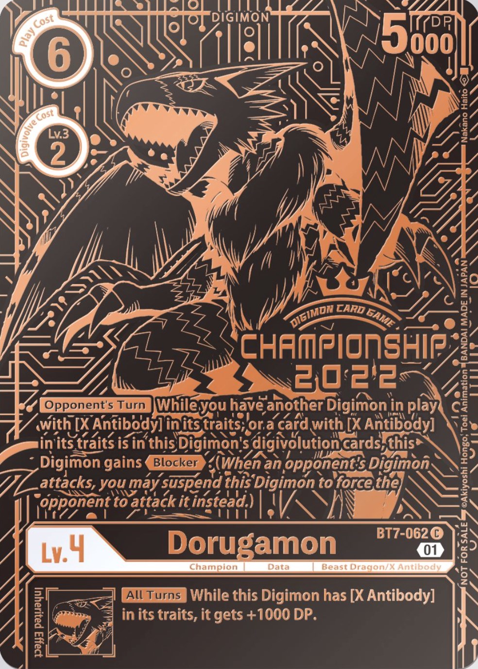 Dorugamon [BT7-062] (2022 Championship Finals 3rd Place) [Next Adventure Promos] | Tables and Towers